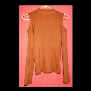 Long sleeve rose gold shirt